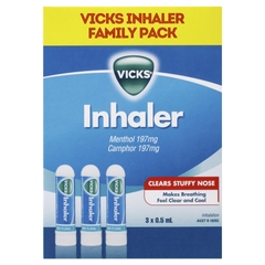 Ống hít thông mũi Vicks Inhaler Triple