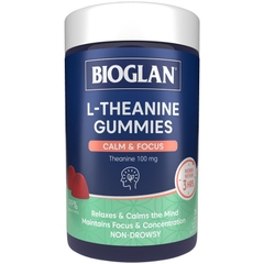 Kẹo dẻo hỗ trợ thư giãn và tập trung Bioglan L-Theanine Calm & Focus Gummies