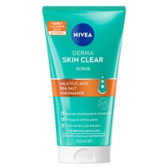 Gel tẩy tế bào chết cho da mụn Nivea Derma Skin Clear Scrub