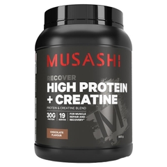 Bột uống bổ sung protein Musashi High Protein + Creatine
