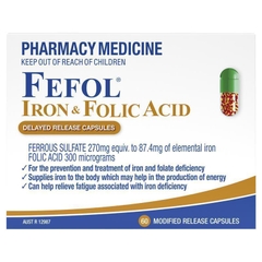 Viên uống bổ sung sắt và axit folic Fefol Iron and Folic Acid