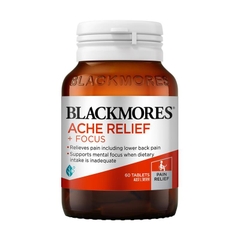 Viên uống giảm đau & tập trung Blackmores Ache Relief + Focus