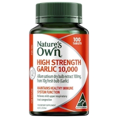 Viên uống tinh chất tỏi Nature's Own High Strength Garlic 10,000mg