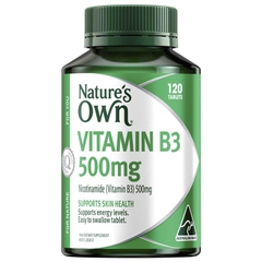 Viên uống bổ sung Nature's Own Vitamin B3 500mg