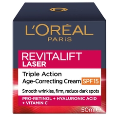 Kem dưỡng da ban ngày chống lão hóa L'Oreal Paris Revitalift Laser X3 Day Cream SPF 15