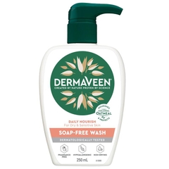 Sữa tắm dưỡng ẩm dịu nhẹ cho da khô và nhạy cảm DermaVeen Daily Nourish Soap-Free Wash for Dry & Sensitive Skin