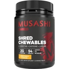 Viên nhai hỗ trợ đốt mỡ Musashi Shred Chewables Sour Punch Flavour