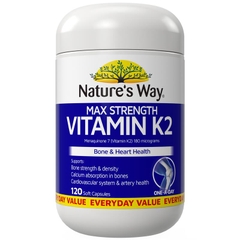 Viên uống bổ sung Vitamin K2 Nature's Way Max Strength Vitamin K2