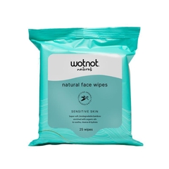 Khăn giấy ướt lau mặt cho da nhạy cảm WotNot Natural Organic Sensitive Facial Wipes All Skin Types