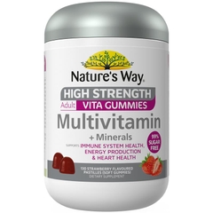 Kẹo dẻo bổ sung vitamin tổng hợp cho người lớn Nature's Way Adult Vita Gummies Sugar Free High Strength Multivitamin