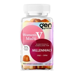 Kẹo dẻo bổ sung vitamin tổng hợp cho nữ giới GEN Millennial Gummies Women's Multivitamin Raspberry