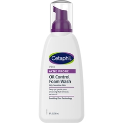 Sữa rửa mặt tạo bọt kiểm soát dầu cho da mụn Cetaphil Pro Acne Prone Oil Control Foam Wash