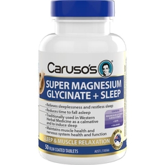Bột uống hỗ trợ giấc ngủ Carusos Super Magnesium Glycinate + Sleep