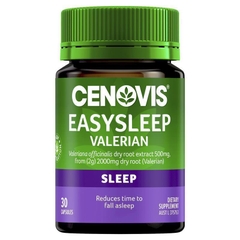 Viên uống hỗ trợ giấc ngủ Cenovis Easy Sleep Valerian 2000mg