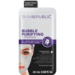 Mặt nạ sủi bọt than hoạt tính làm sạch sâu Skin Republic Bubble Purifying Charcoal Face Mask