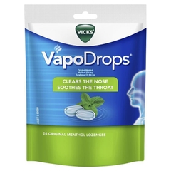 Kẹo ngậm giảm ho Vicks VapoDrops Original Menthol