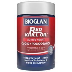 Viên uống hỗ trợ tim mạch Bioglan Red Krill Oil Active Heart