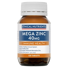 Viên uống bổ sung Kẽm tăng cường hệ miễn dịch Ethical Nutrients Mega Zinc 40mg
