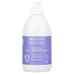 Sữa tắm gội tạo bọt 2 trong 1 cho bé MooGoo Baby And Child 2 In 1 Bubbly Wash