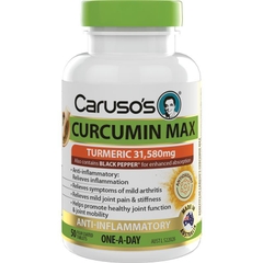 Viên uống hỗ trợ giảm viêm khớp Carusos Herb Curcumin MAX