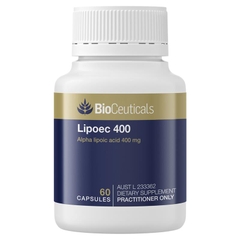 Viên uống cân bằng đường huyết BioCeuticals Lipoec 400mg 60 viên