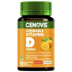 Viên nhai bổ sung Vitamin D Cenovis Vitamin D 1000IU Chewable