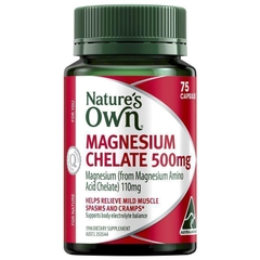 Viên uống bổ sung Magie Nature's Own Magnesium Chelate 500Mg