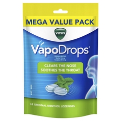 Kẹo ngậm giảm ho Vicks VapoDrops Original Menthol