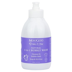 Sữa tắm gội tạo bọt 2 trong 1 cho bé MooGoo Baby And Child 2 In 1 Bubbly Wash