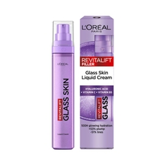 Kem dưỡng ẩm dạng lỏng L'Oreal Paris Revitalift Filler Glass Skin Liquid Cream Face Moisturiser