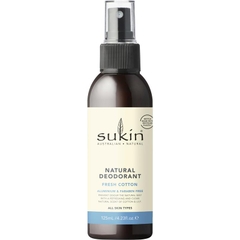 Xịt khử mùi Sukin Natural Deodorant Fresh Cotton