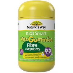 Kẹo dẻo bổ sung chất xơ và hỗ trợ tiêu hóa cho bé Nature's Way Kids Smart Vita Gummies Fibre + Regularity
