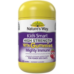 Kẹo dẻo hỗ trợ tăng cường sức đề kháng cho bé Nature's Way Kids Smart Vita Gummies High Strength Mighty Immune