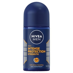 Lăn khử mùi Nivea Men Intense Protection Strength Roll On Deodorant 72H Protection