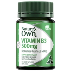 Viên uống bổ sung Nature's Own Vitamin B3 500mg
