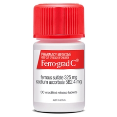 Viên uống bổ sung sắt Ferro-Grad C Iron & Vitamin C