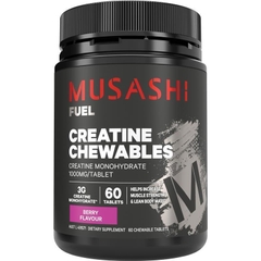 Viên nhai hỗ trợ tăng cơ Musashi Creatine Chewables Berry Flavour