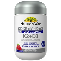 Kẹo dẻo bổ sung Vitamin K2 và D3 Nature's Way Adult Vita Gummies High Strength K2+D3