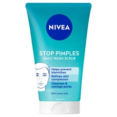 Sữa rửa mặt tẩy tế bào chết ngừa mụn Nivea Daily Essentials Anti-Pimple Daily Face Scrub