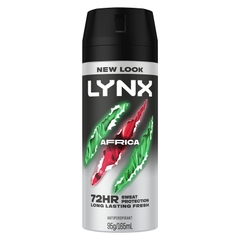 Xịt khử mùi ngăn mồ hôi Lynx Deodorant Antiperspirant Africa 165ml