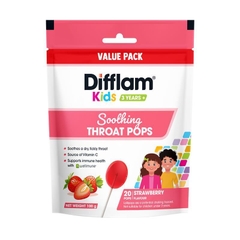 Kẹo mút làm dịu cổ họng cho bé Difflam Kids Soothing Throat Pops