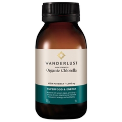 Viên uống tảo lục hữu cơ hàm lượng cao Wanderlust Organic High Strength Chlorella