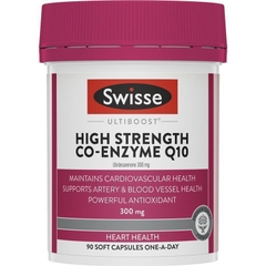 Viên uống hỗ trợ tim mạch Swisse High Strength CoQ10 300mg