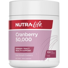 Viên uống hỗ trợ đường tiết niệu Nutra-Life Cranberry 50000