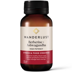 Viên uống hỗ trợ chuyển hóa và giảm căng thẳng Wanderlust Berberine + Ashwagandha