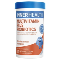 Viên uống bổ sung vitamin tổng hợp và lợi khuẩn Inner Health Multivitamin Plus Probiotics