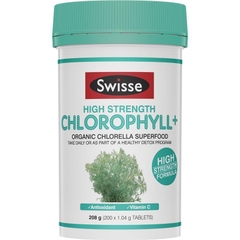 Viên uống bổ sung diệp lục Swisse High Strength Chlorophyll+ 1000mg