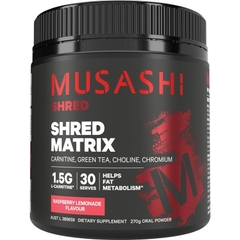 Bột uống hỗ trợ đốt mỡ Musashi Shred Matrix Powder