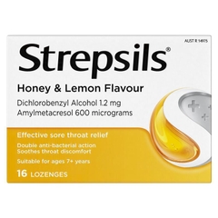 Viên ngậm giảm đau họng Strepsils Sore Throat Relief Lozenges