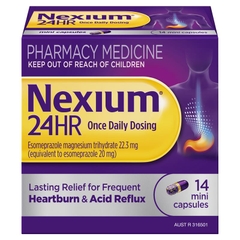 Viên uống hỗ trợ giảm ợ nóng và trào ngược axit Nexium 24hr Heartburn & Acid Reflux Relief 20mg Mini
